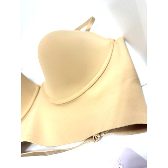 Low Back Bra Women 3XL Seamless Invisible Backless Multiway Halter Demi Bra NEW - Picture 2 of 8